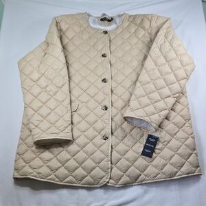 Lauren Ralph Lauren Black Label 3X Ladies Quilted Tan Jacket